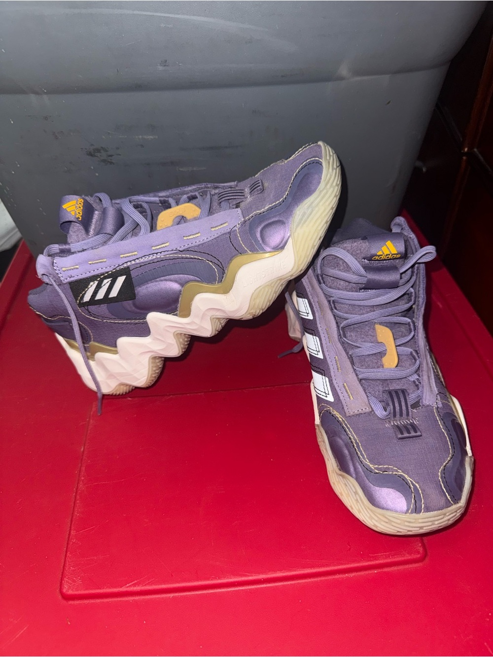 Adidas Kids Purple WaveSport Sneakers